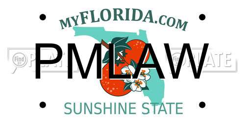PMLAW Florida License Plate