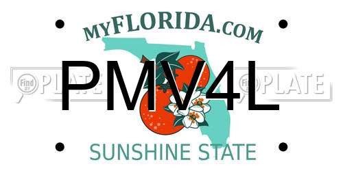 PMV4L Florida License Plate