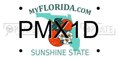 PMX1D Florida License Plate