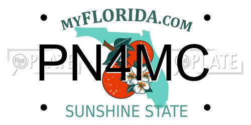 PN4MC Florida License Plate