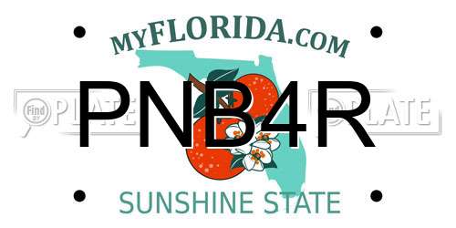 PNB4R Florida License Plate