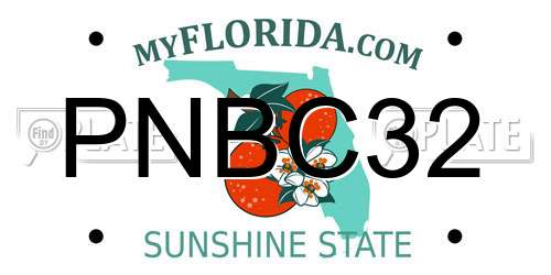 PNBC32 Florida License Plate