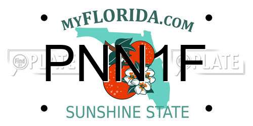 PNN1F Florida License Plate