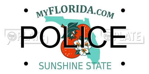 POLICE Florida License Plate