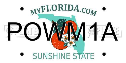 POWM1A Florida License Plate