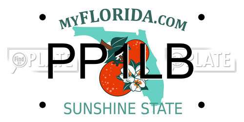 PP1LB Florida License Plate