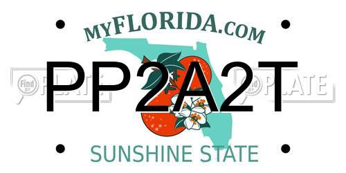 PP2A2T Florida License Plate