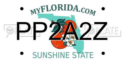 PP2A2Z Florida License Plate