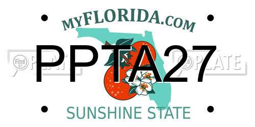 PPTA27 Florida License Plate
