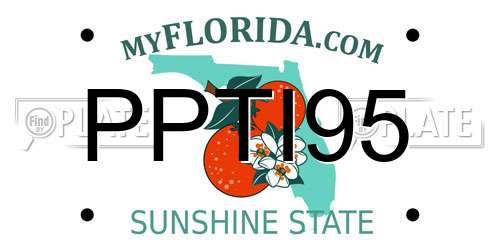 PPTI95 Florida License Plate