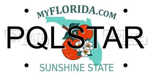 PQLSTAR Florida License Plate