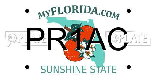 PR1AC Florida License Plate
