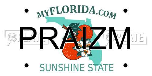 PRAIZM Florida License Plate