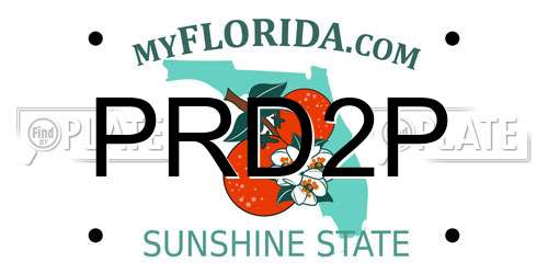 PRD2P Florida License Plate