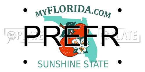 PREFR Florida License Plate