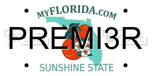 PREMI3R Florida License Plate