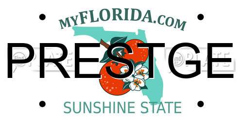 PRESTGE Florida License Plate