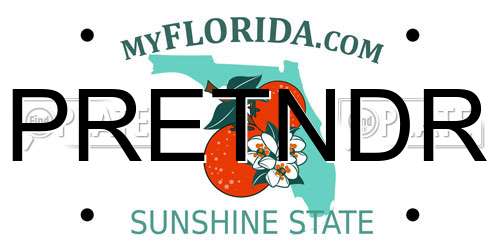 PRETNDR Florida License Plate