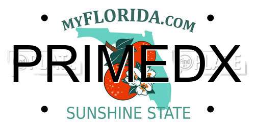 PRIMEDX Florida License Plate