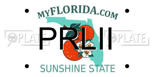 PRLII Florida License Plate