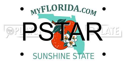 PSTAR Florida License Plate