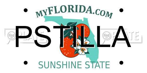 PSTILLA Florida License Plate