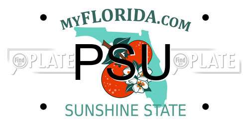 PSU Florida License Plate