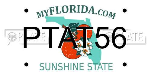PTAT56 Florida License Plate