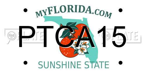 PTCA15 Florida License Plate