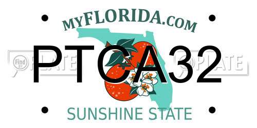 PTCA32 Florida License Plate