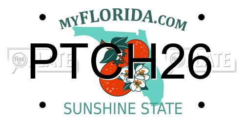 PTCH26 Florida License Plate