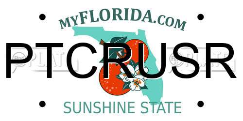 PTCRUSR Florida License Plate
