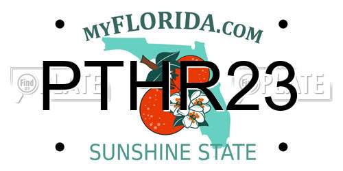 PTHR23 Florida License Plate