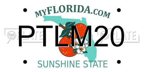 PTLM20 Florida License Plate