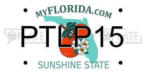 PTLP15 Florida License Plate