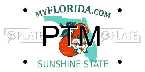 PTM Florida License Plate