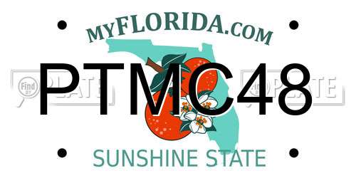 PTMC48 Florida License Plate