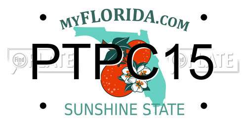 PTPC15 Florida License Plate