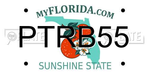 PTRB55 Florida License Plate