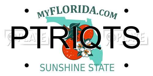 PTRIQTS Florida License Plate