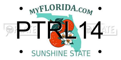PTRL14 Florida License Plate