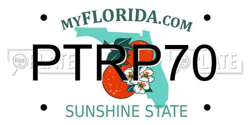 PTRP70 Florida License Plate