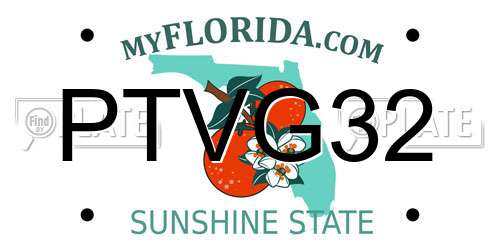 PTVG32 Florida License Plate
