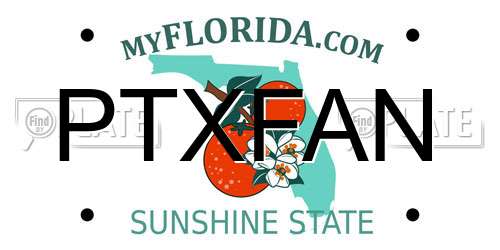 PTXFAN Florida License Plate