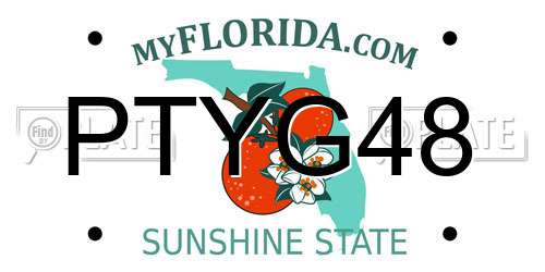 PTYG48 Florida License Plate