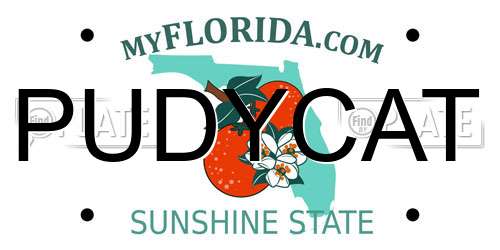 PUDYCAT Florida License Plate
