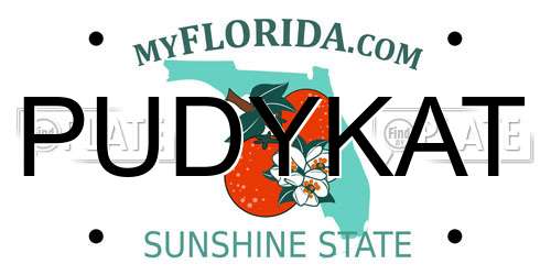 PUDYKAT Florida License Plate