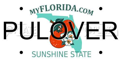 PULOVER Florida License Plate