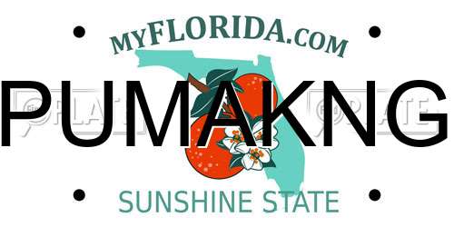 PUMAKNG Florida License Plate