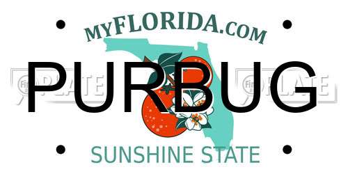 PURBUG Florida License Plate
